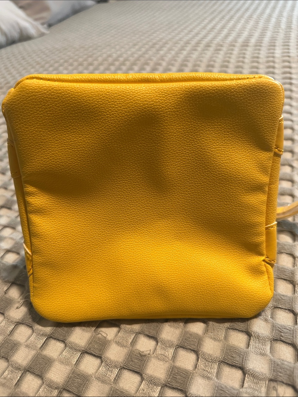 Disney Parks Remy Ratatouille Yellow Zipper Wristlet with Blue Check Lining NWOT - Picture 4 of 9
